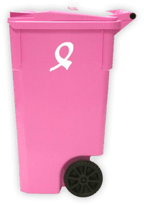 pink waste container icon