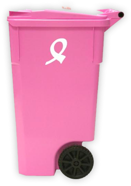 pink waste container icon